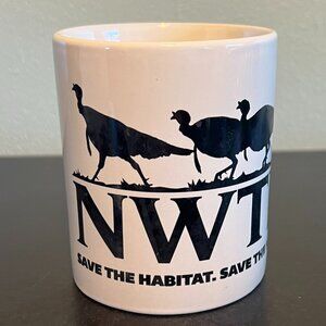 National Wild Turkey Federation (NWTF) Logo Slogan Ceramic Mug SAVE THE HABITAT